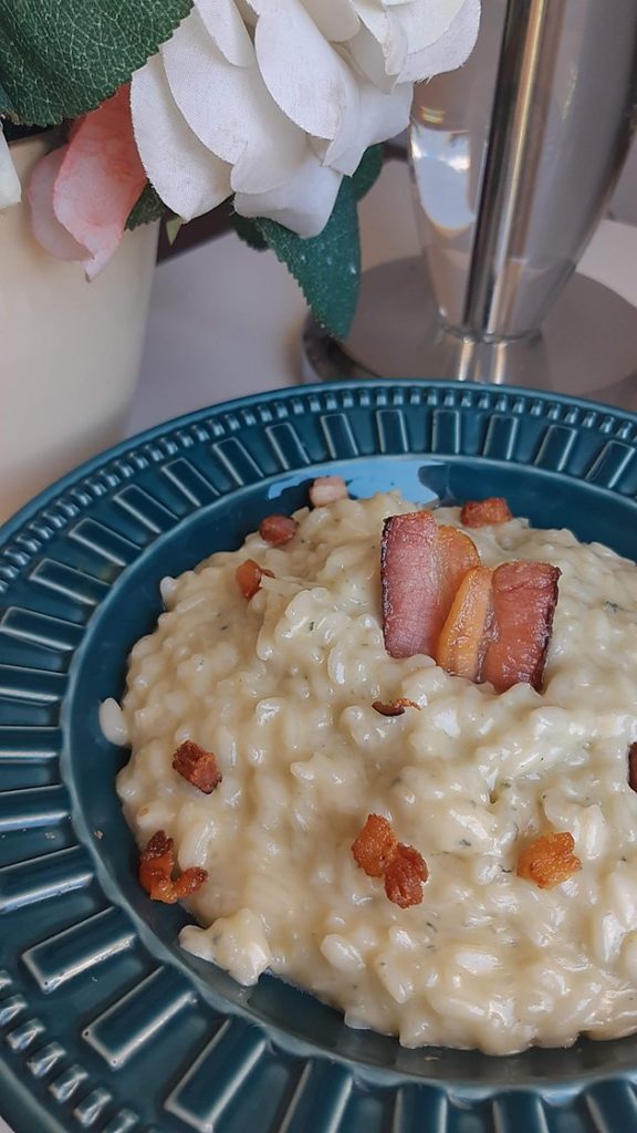 Risoto de e Bacon Bru Calderon